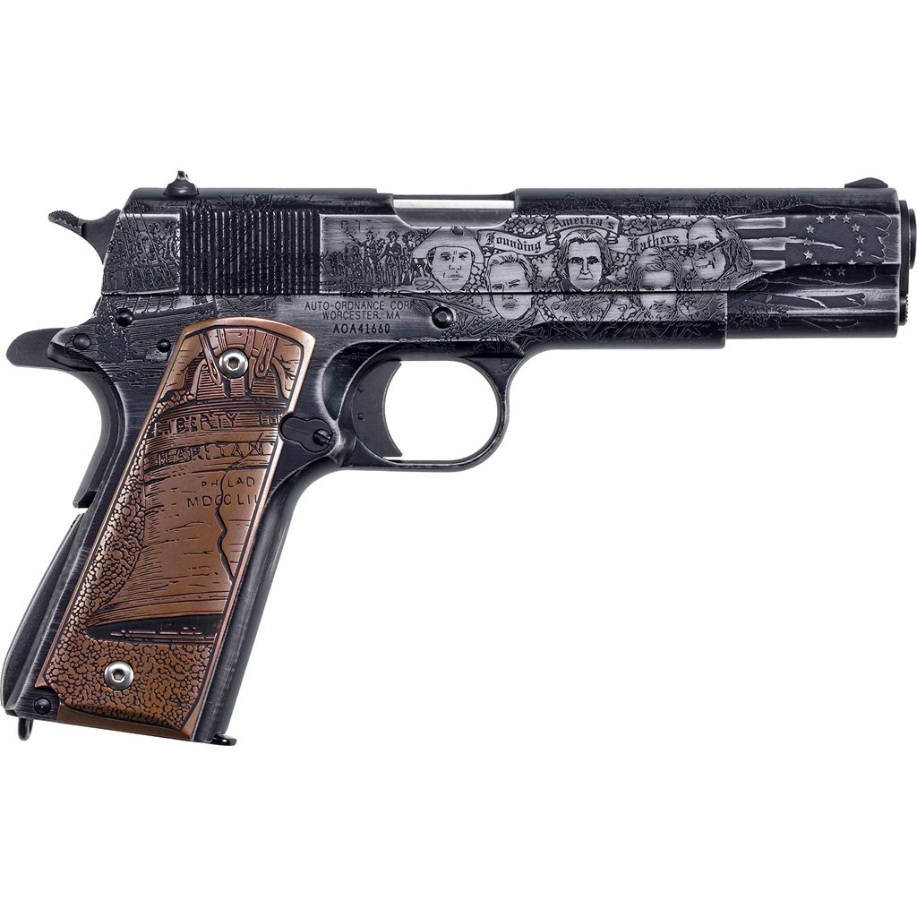 Auto-ordnance Revolution 1911 Pistol 45 Acp 5 In. Carbon Steel 7 Rd.