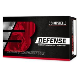 Barnes Defense Buckshot Loads 12 Ga. 2.75 In. 4bk 21 Pellets 5 Rd.