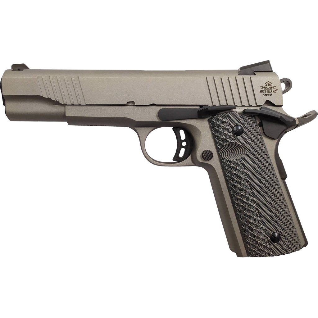 Rock Island Rock Ultra Fs 1911 Pistol 45 Acp 5 In. Cerakote Gun Metal 8 Rd.