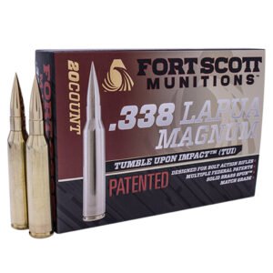 Fort Scott Munitions Rifle Ammo 338 Lapua Mag 250 Gr. Tui 20 Rd.