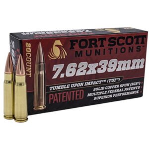 Fort Scott Munitions Rifle Ammo 7.62x39mm 117 Gr. Tui Scs 20 Rd.