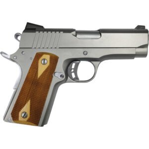 Rock Island Rock Standard Cs 1911 Pistol 9mm 3 In. Stainless Steel Wood Grip 8 Rd.