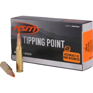 Hsm Tipping Point 2 Rifle Ammo 7mm-08 Rem. 162 Gr. Sst 20 Rd.