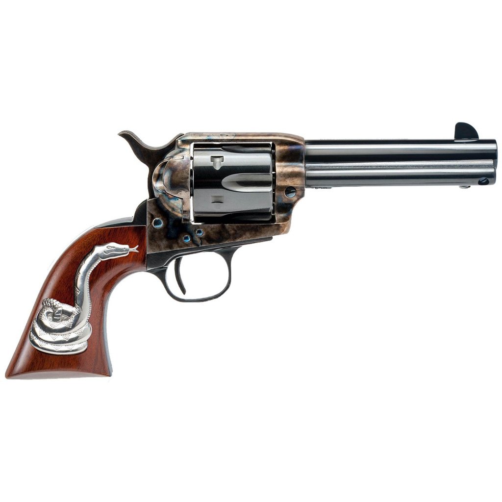 Cimarron Man With No Name Revolver 45 Long Colt 4.75in. Case Hardened W- Snake 6 Shot