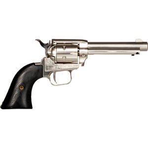 Heritage Rough Rider Revolver 22 Lr. 4.75 In. Nickel Wood Grip 6 Shot