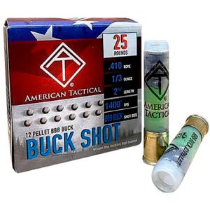 Ati Target Shotgun Ammo 410 Ga. 12 Pellet 1-3 Oz. 25 Rds