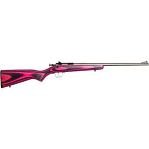 Keystone Crickett Rifle 22 Lr 16 In. Pink-black Laminate Rh
