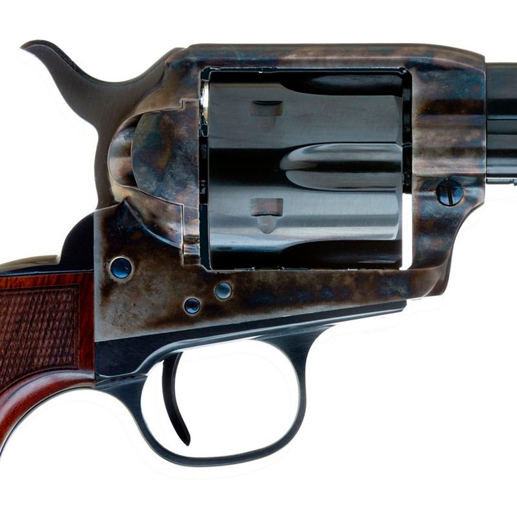 Cimarron Arizona Ranger Revolver 357 Mag. 4.75 In. Checkered Walnut Cch 6 Shot - Image 3