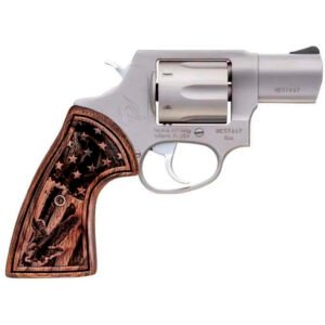 Taurus 856 Usa Revolver 38 Spl 2 In. Stainless Wood Us Flag Grips 6 Rd