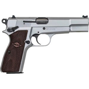 Mac Inglis P-35 N Pistol 9mm 4.7 In. Satin Nickel With Black G10 Grip 15rd