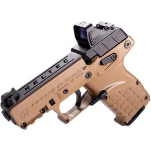 Keltec P17 Optics Ready Pistol  22 Lr. 3.8 In. Tan 17 Rd. With Optic-holster