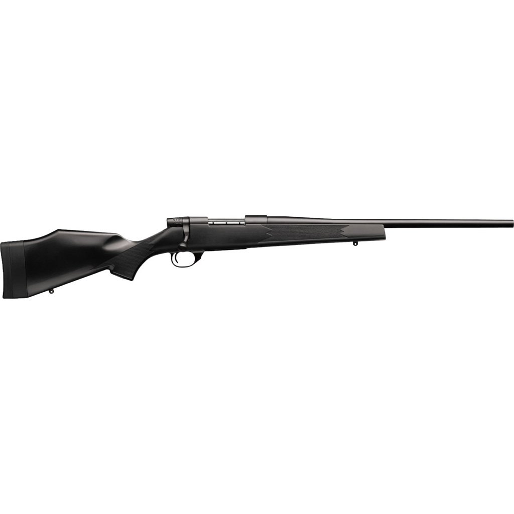 Weatherby Vanguard Synthetic Compact Rifle 22-250 Rem 20 In Black Threaded Rh