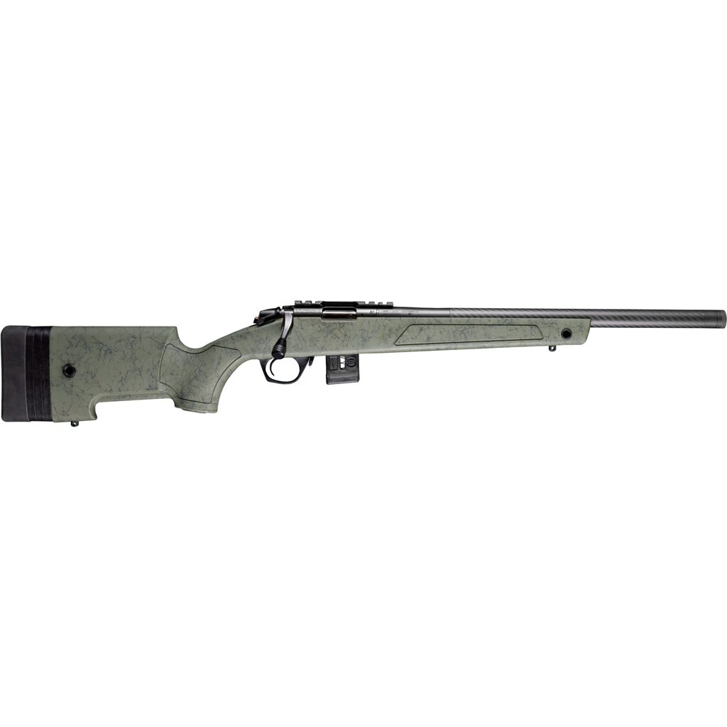 Bergara Bmr-x Competition Rifle 17 Hmr Black-green 18 In. Carbon Fiber Barrel