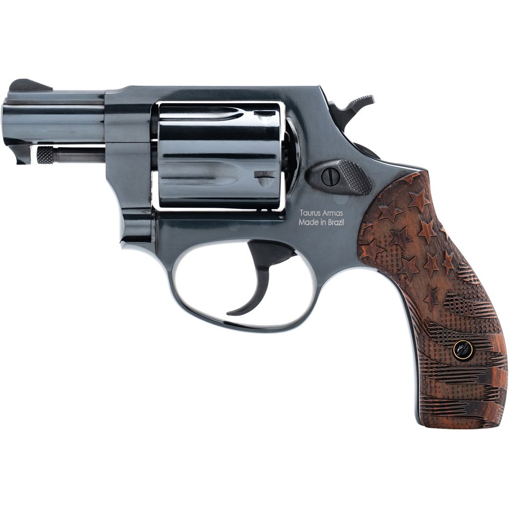 Heritage Roscoe Revolver 38 Spl. 2" Black W-us Flag Wood Grip 5 Rd. - Image 2