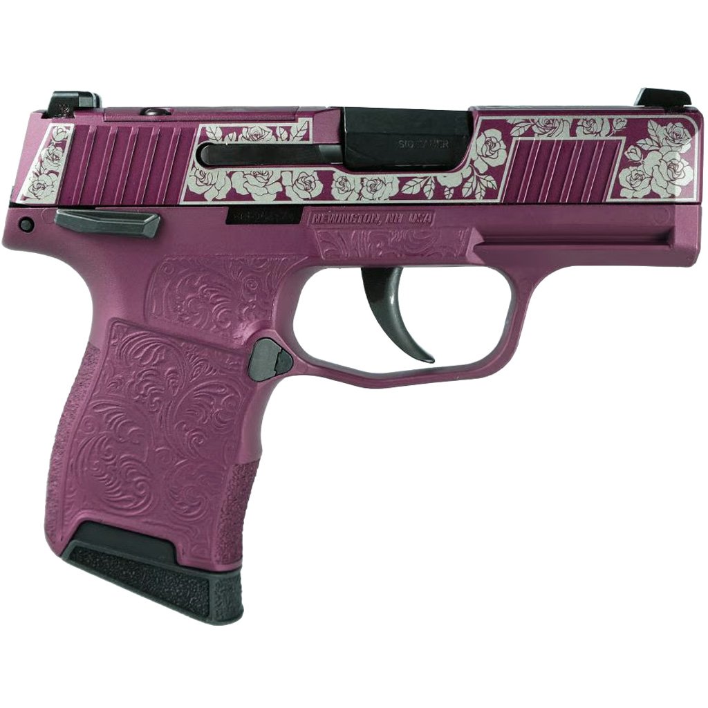 Sig Sauer P365 Pistol 9mm 3.1 In. Blk Cherry-roses Optic Ready 10 Rd