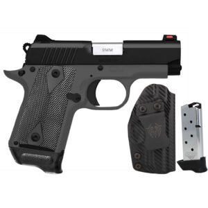 Kimber Micro 9 Rtc Bundle 9mm 3.15 Black-gry W-um Tac Holster & 2 Tac Mags