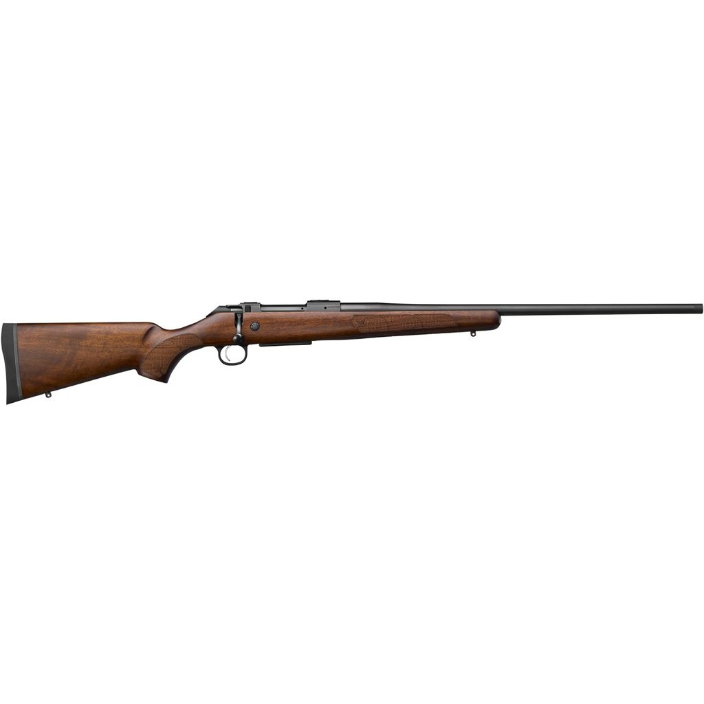 Cz 600 Plus American Rifle 30-06 Sprg 24 In. Walnut W-drill&tap Threaded 5rd