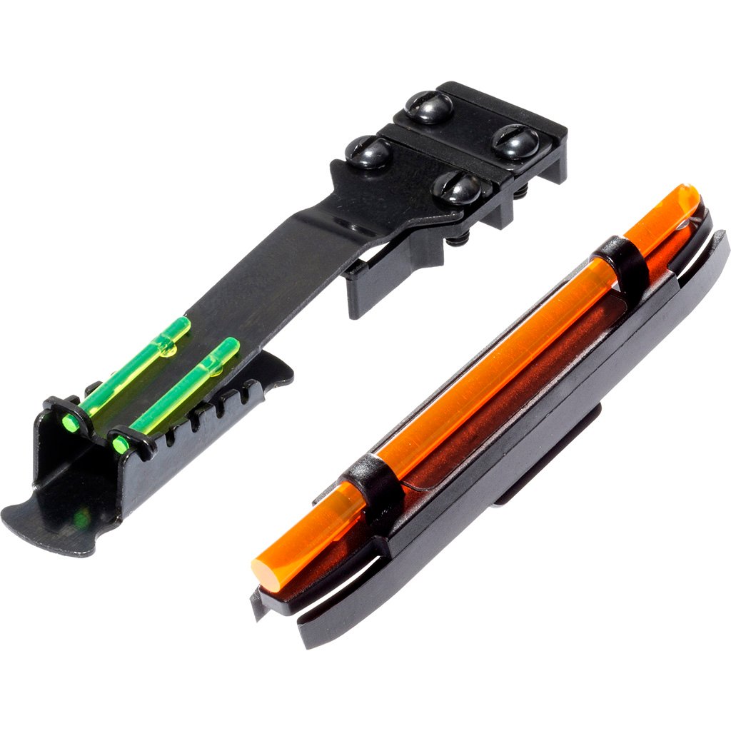 Hiviz Ultra Narrow Magnetic Shotgun Front-rear Shotgun Rib 11-64 To 17-64 Green Orange Litepipess