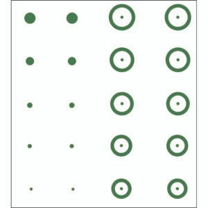 Gunstar Chubbie Target Reticle Set Green