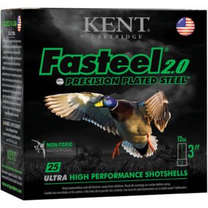 Kent Fasteel 2.0 Precision Plated Steel Load 12 Ga. 2.75 In. 1 1-16 Oz. Bb Shot 25 Rd.