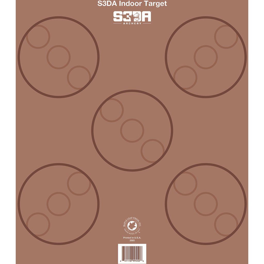 Maple Leaf S3da 3d Target Face Brown Asa 25 Pk.