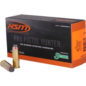 Hsm Pro Pistol Hunter Ammunition 45 Colt Sierra Jsp 300 Gr. 50 Rd.