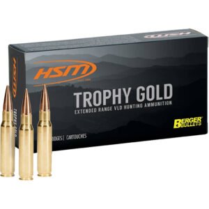 Hsm Trophy Gold Rifle Ammunition 7mm Rem. Mag. Berger 140 Gr. 20 Rd.