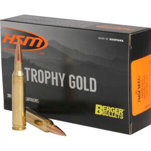 Hsm Trophy Gold Rifle Ammunition 7mm Rem. Mag. Berger 168 Gr. 20 Rd.