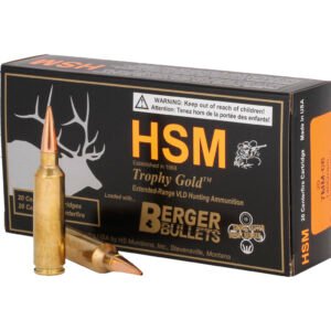 Hsm Trophy Gold Rifle Ammunition 7mm-08 Rem. 140 Gr. 20 Rd.