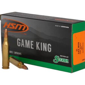 Hsm Game King Rifle Ammunition 243 Win. Sierra Spitzer Bt 100 Gr. 20 Rd.