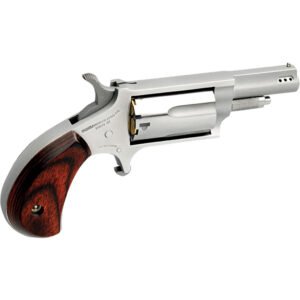 Naa 22mcp Mini-revolver Combo 22 Lr-.22 Wmr Stainless-rosewood 1.63 In. 5 Rd.