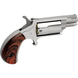 Naa 22mscp Mini-revolver Combo 22 Lr-.22 Wmr Stainless-ported Wood 1.13 In 5 Rd.