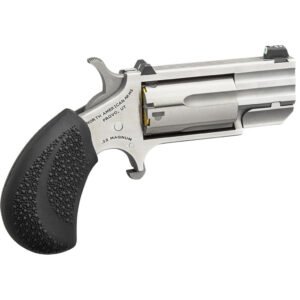 Naa Pug Revolver 22 Wmr Stainless-black Ported 1in 5 Rd Xs Tritium