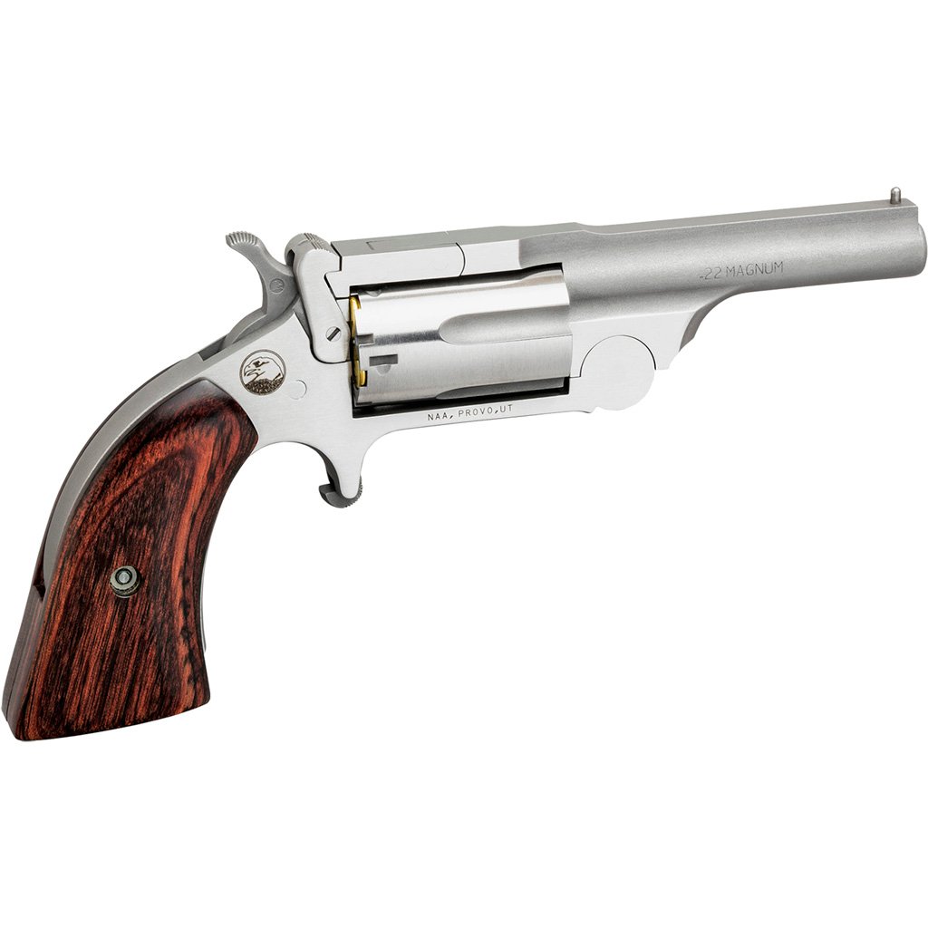 Naa Ranger Ii Revolver 22 Wmr Stainless-wood 2.5 In. 5 Rd.