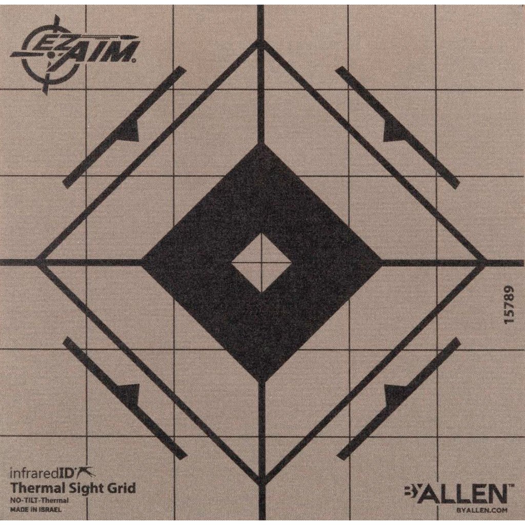 Ez Aim Adhesive Thermal Sight Grid Target 6in