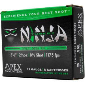 Apex Turkey Tss Ninja Shotgun Ammo 12 Ga. 3.5 In. 2-1-2oz #8.5 Shot  5rd