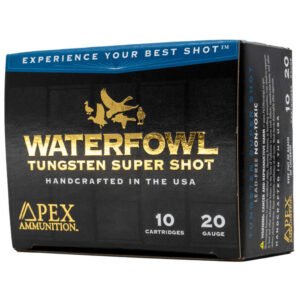 Apex Waterfowl Tss Shotgun Ammo 20 Ga. 3-4oz 3 In. #8 Waterfowl  10 Rd