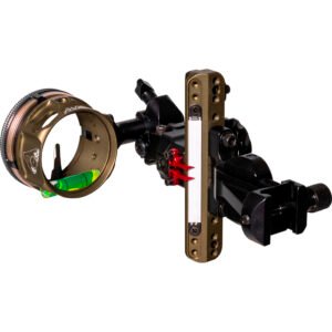 Axcel Landslyde Picatinny Slider Sight Tac. Bh Avx-41 Ranger Dbl Pin .010 Gr.-red Fiber