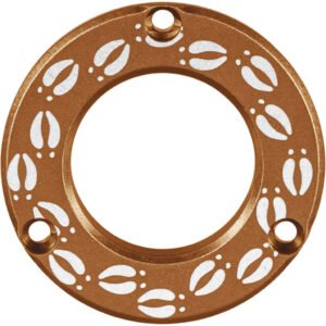 Axcel Driver Hubcap Coyote Tan W-engraving Deer Tracks Pattern
