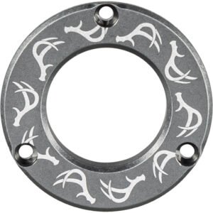 Axcel Driver Hubcap Stone Gray W-engraving Deer Antlers Pattern
