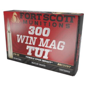 Fort Scott Munition Rifle Ammo 300 Win Mag 175 Gr. Tui 20 Rd.