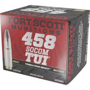 Fort Scott Munitions Rifle Ammo 458 Socom 300 Gr. Tui 20 Rd.