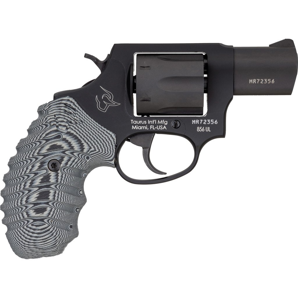 Taurus 856 Ultra Lite Revolver 38 Spl. 2 In. Black Grey Cyclone Grip 6 Rd.