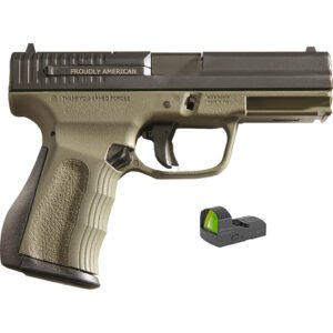 Fmk Elite Pro Pistol Package 9mm 4 In. Od Green 14 Rd. W- Optic