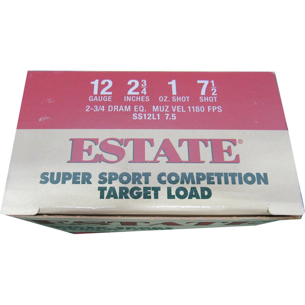 Estate Super Sport Competition Target Load 12 Ga. 2.75 In. 2 3-4 Dr. 1 Oz. 7.5 Shot 25 Rd.