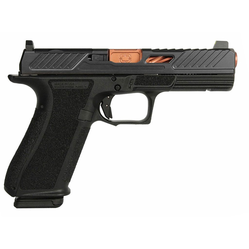 Shadow Systems Dr920 Elite Slide Holosun Pistol 9mm 4.5 In. Black Frame Unthreaded Bronze 17 Rd.
