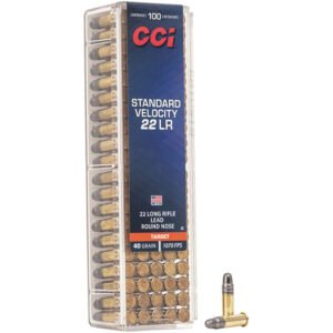 Cci Target&plinking Standard Velocity Rimfire Ammo 22 Lr 40 Gr. Lead Round Nose 100 Rd.