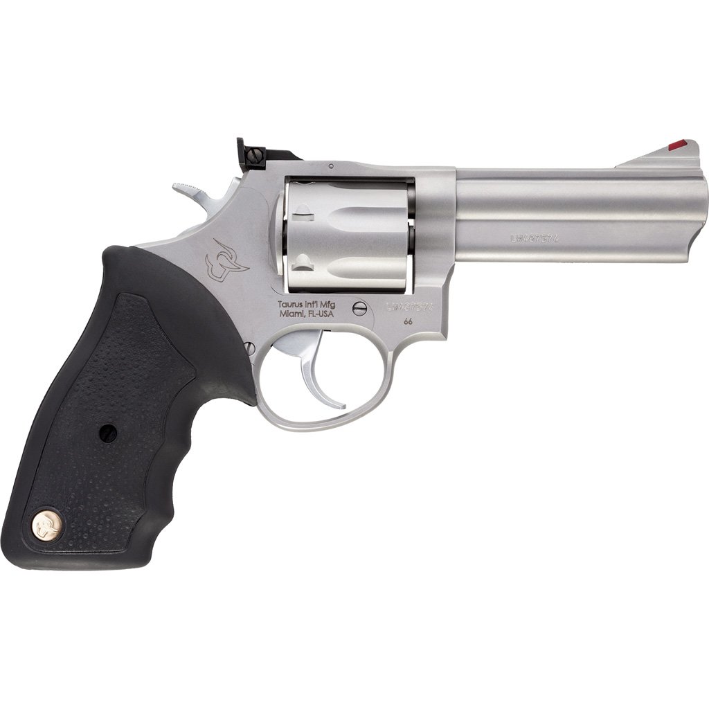 Taurus 66 Standard Revolver 357 Mag 4 In. Stainless 7 Rd. Black Synthetic