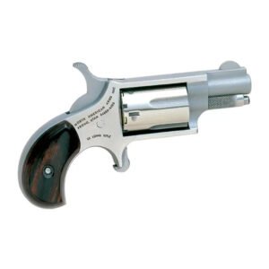 Naa 22lr Mini-revolver 22 Lr Stainless-matte Wood 1.13 In. 5 Rd.