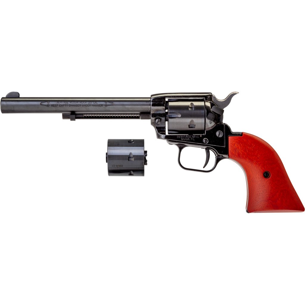 Heritage Rough Rider Revolver 22 Lr-22 Mag. 6.5 In. Blued-cocobolo Grip 6 Rd.